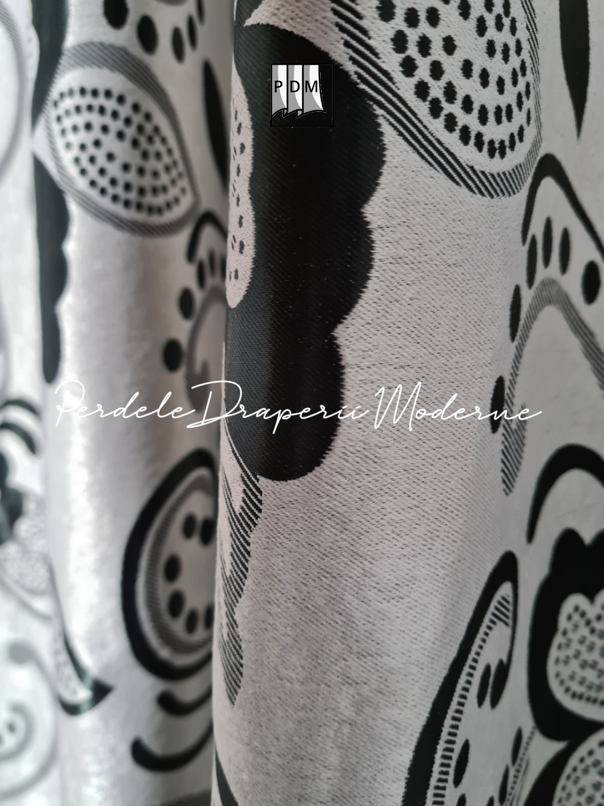 Draperie Blackout, flori rotunde imagine 3