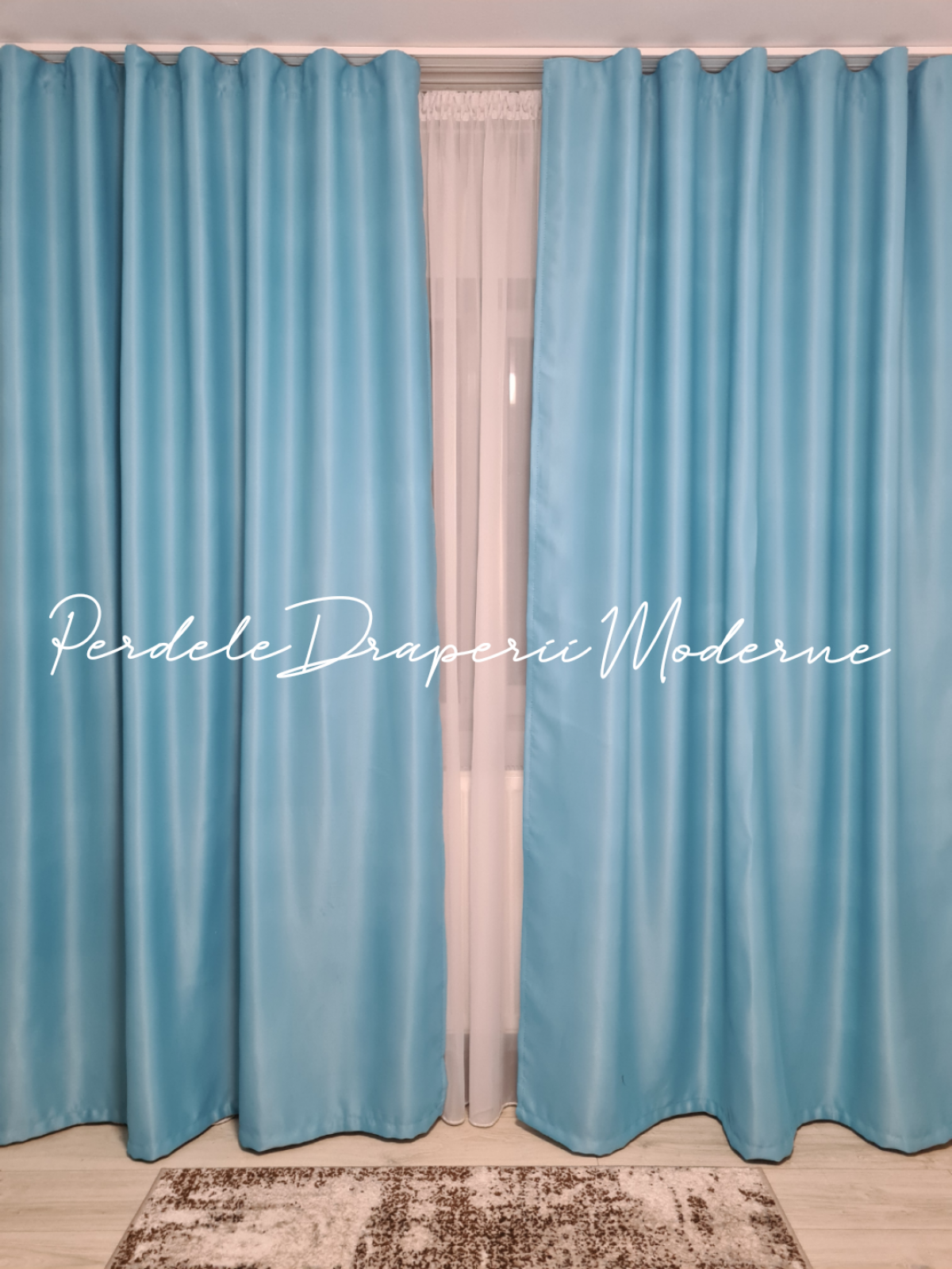 Draperie Blackout,bleu imagine 1