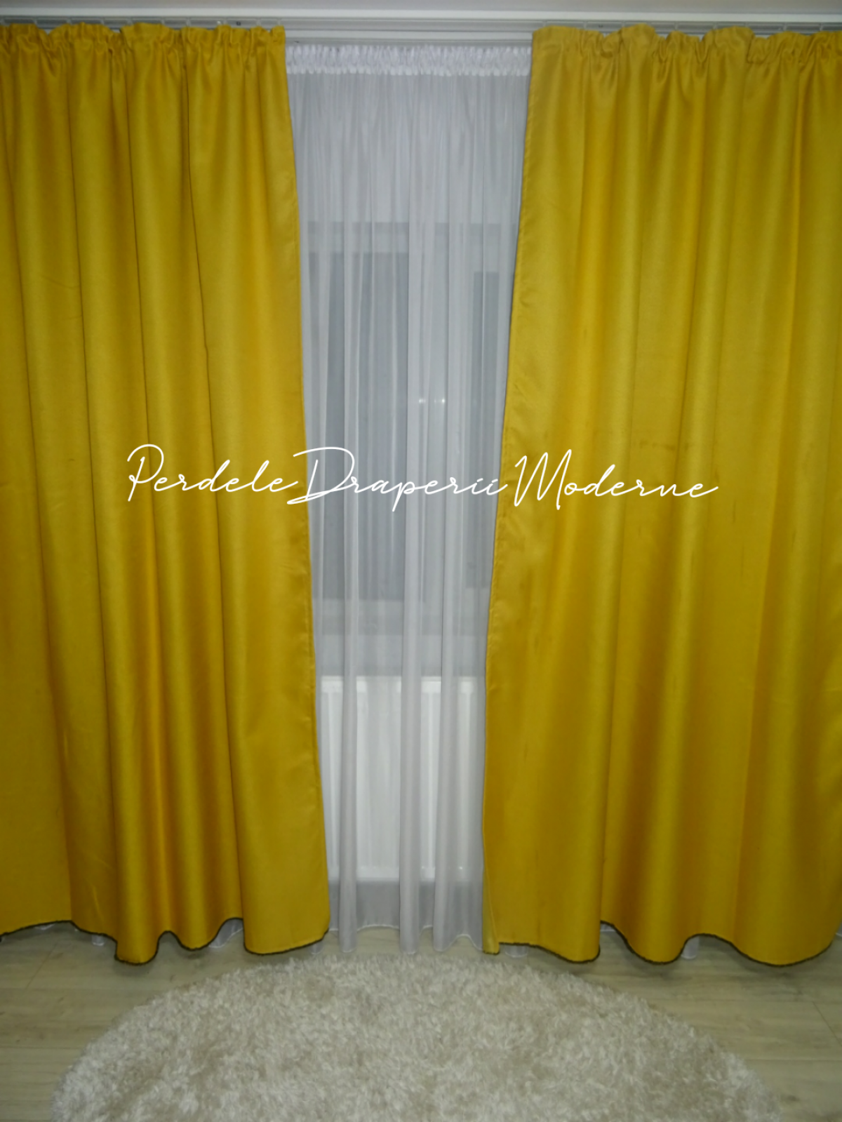 Draperie Blackout,galben mustar imagine 1