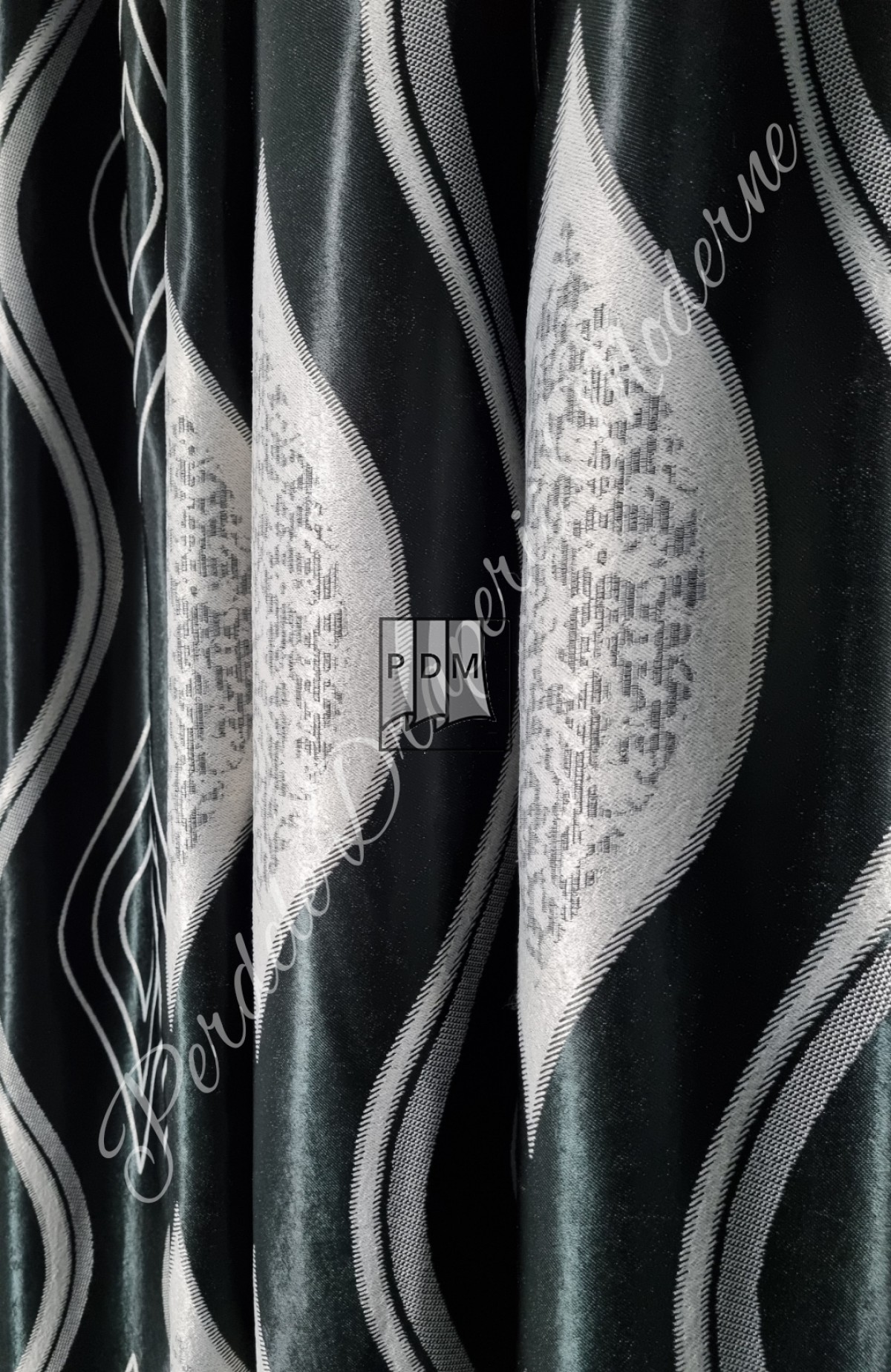 Draperie Blackout,negru/gri imagine 3