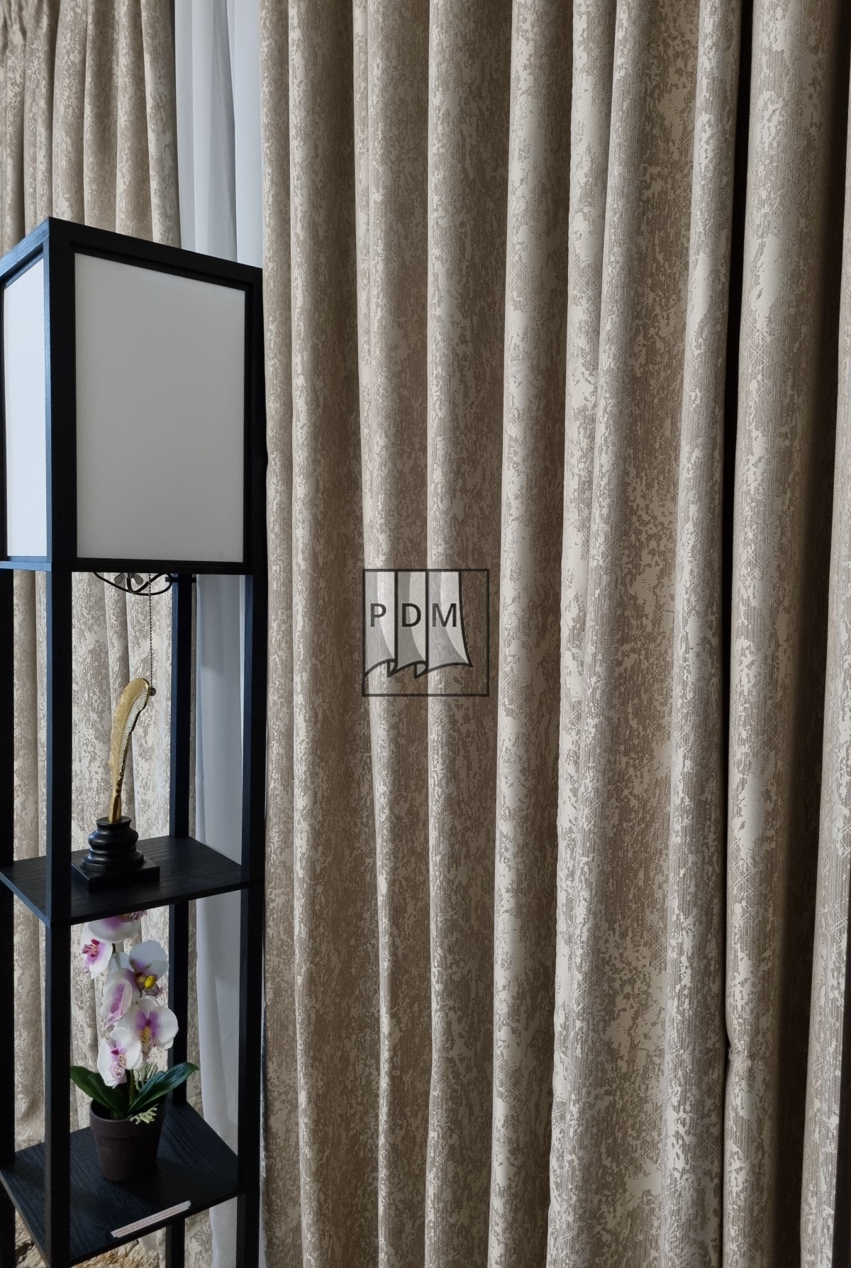 Draperie nisip, crem imagine 3