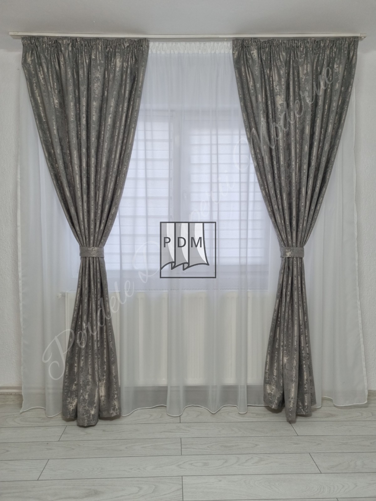 Draperie nisip,gri imagine 2