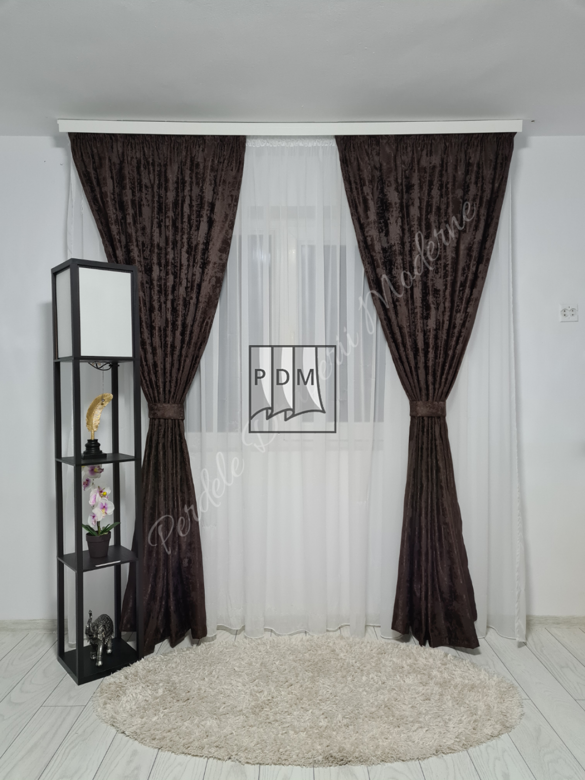 Draperie nisip,wenge imagine 2