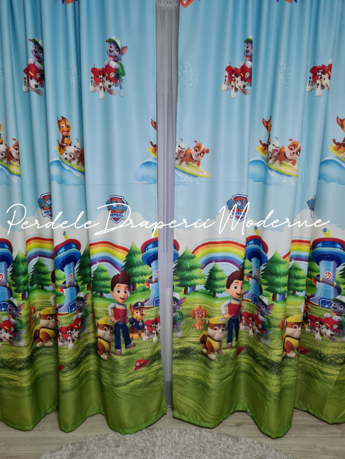 Draperie saten imprimat,Paws Patrol imagine 1