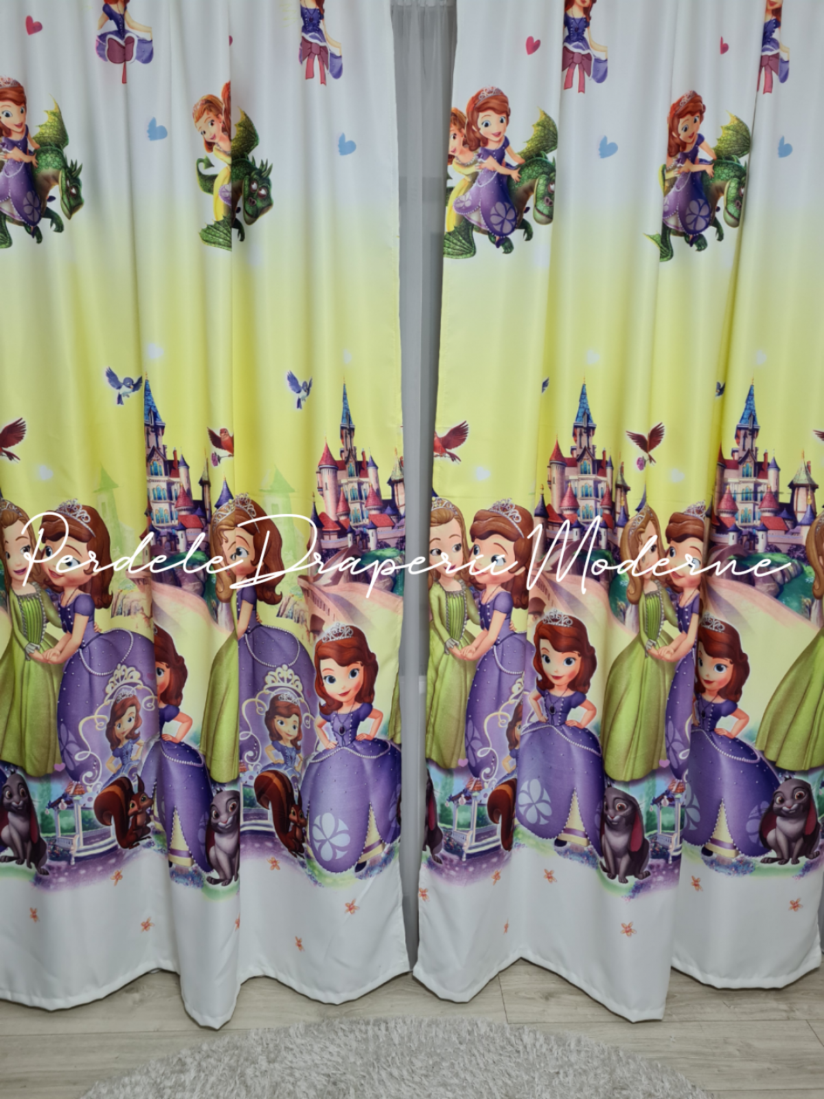 Draperie saten imprimat,Sofia imagine 1