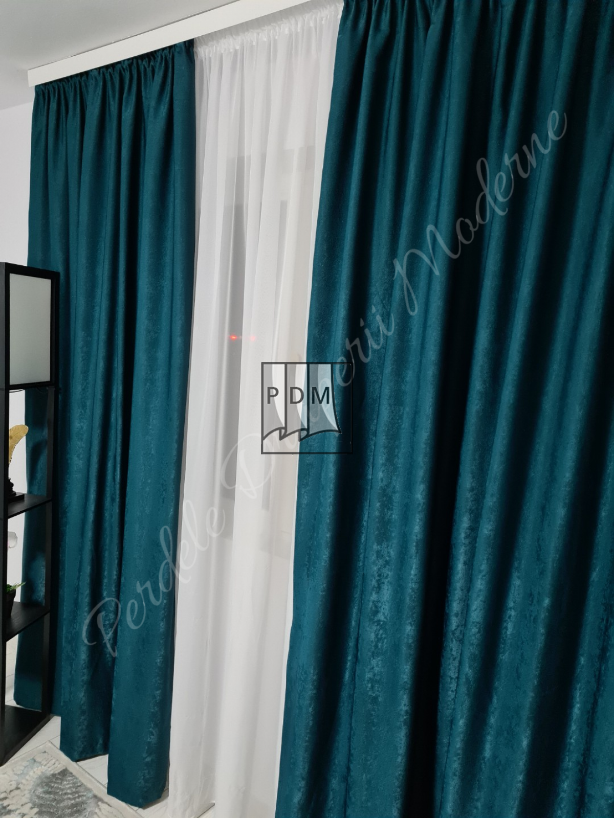 Draperie soft,turqoaz 2 imagine 2