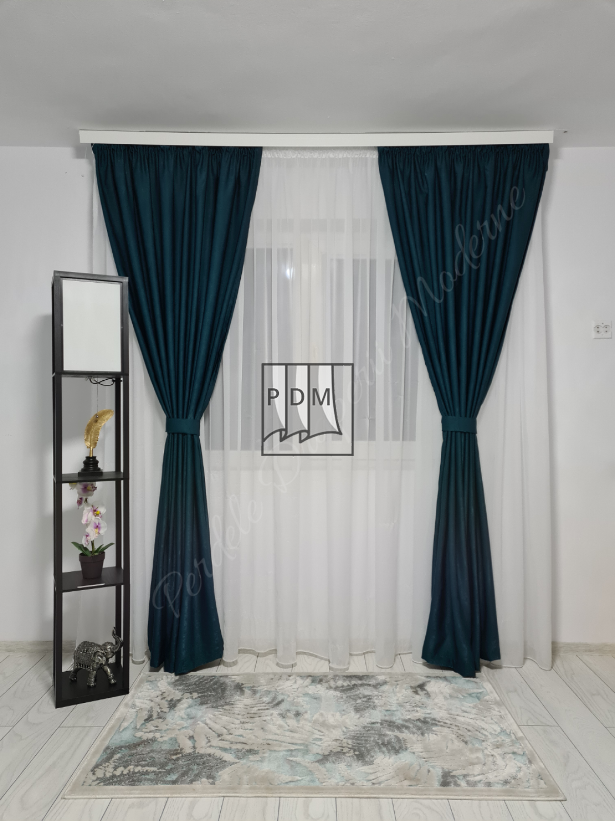Draperie soft,turqoaz 2 imagine 3