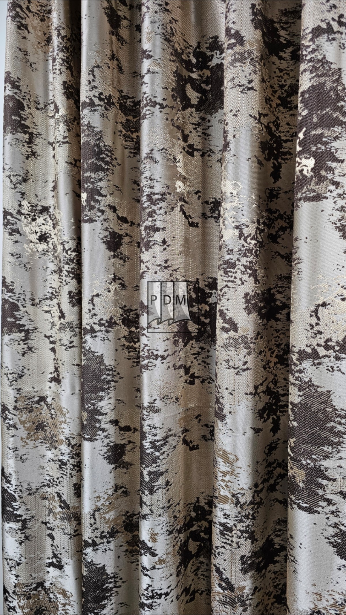 Draperie tafta, capuccino/maro, degrade imagine 3