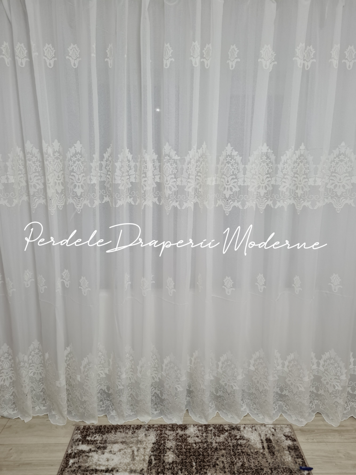Perdea in cristal, ivoire,model baroc imagine 1