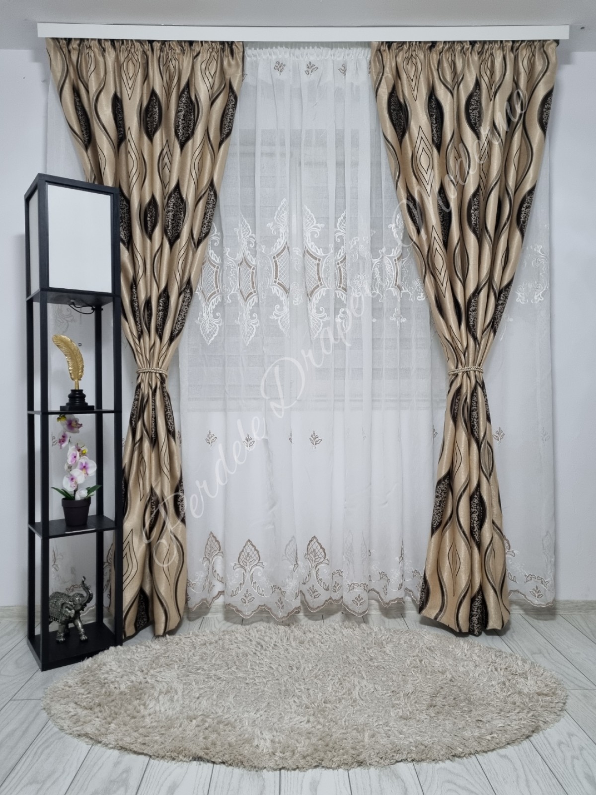 Set baroc romb,capucino imagine 1