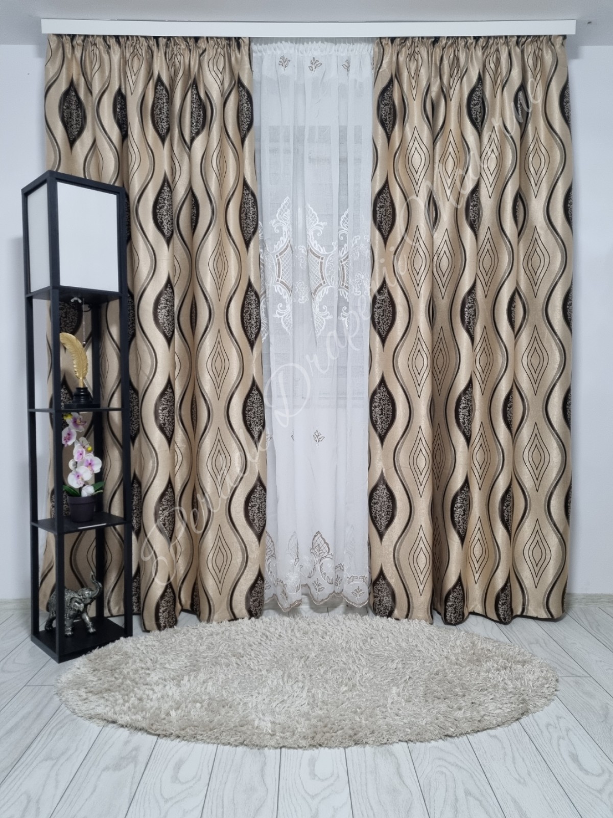 Set baroc romb,capucino imagine 2