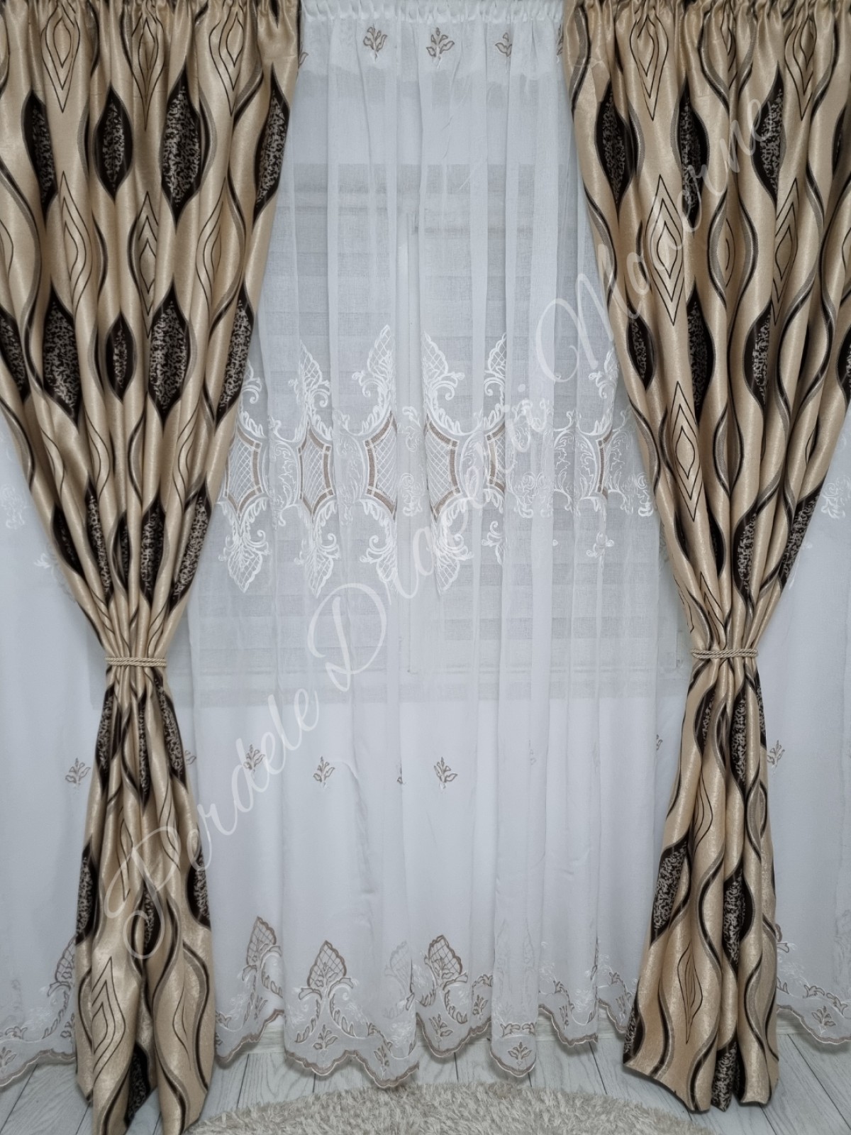 Set baroc romb,capucino imagine 3