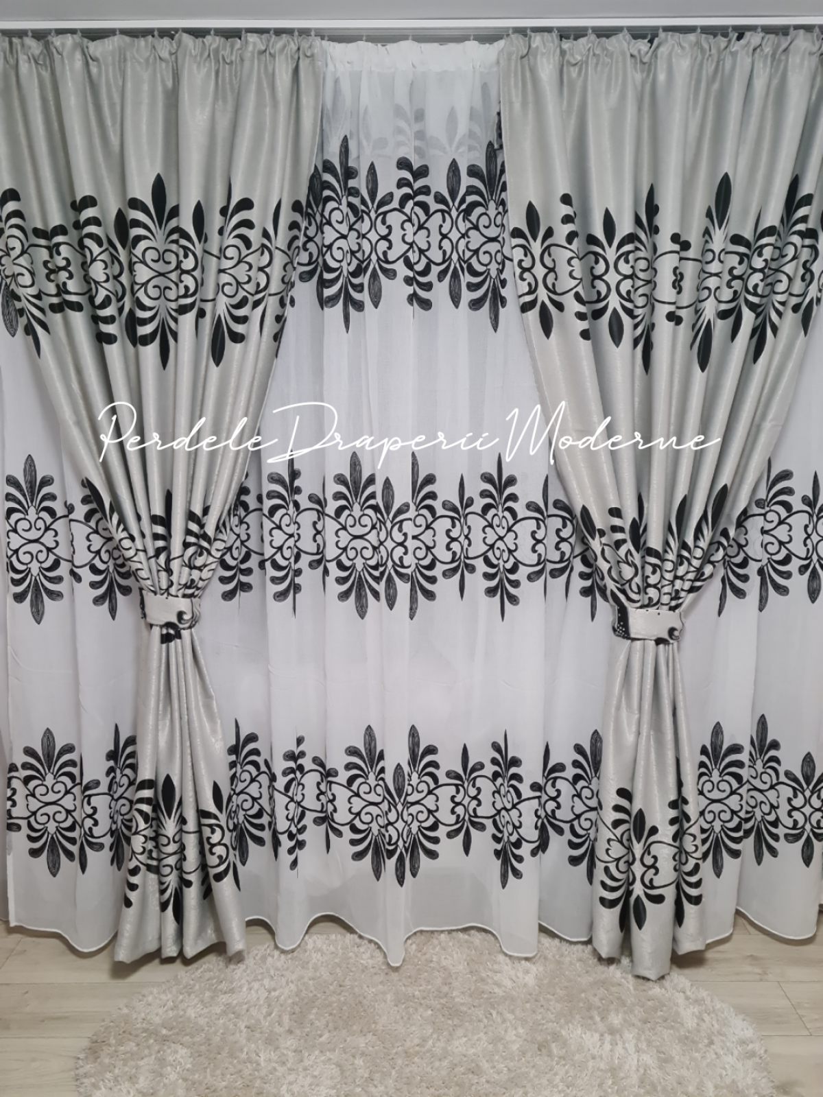 Set crengi,gri/negru imagine 1