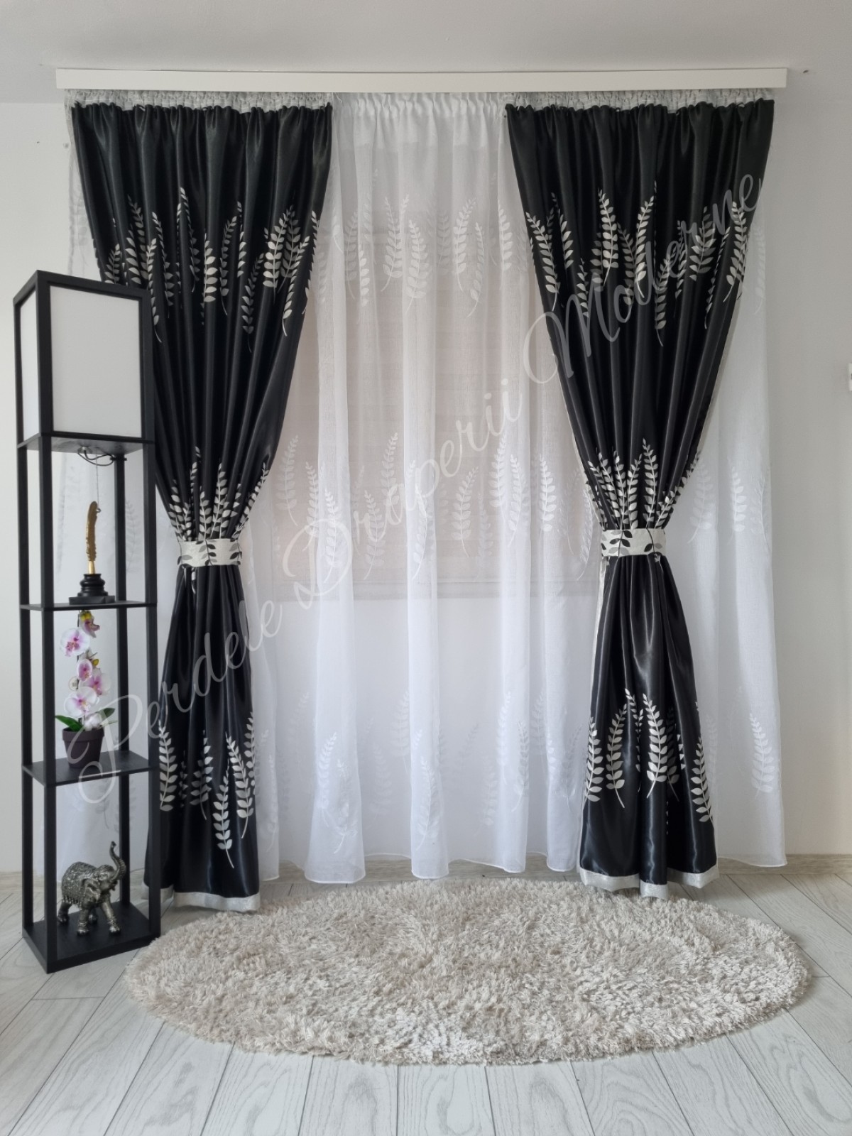 Set crenguțe negru,blackout imagine 1