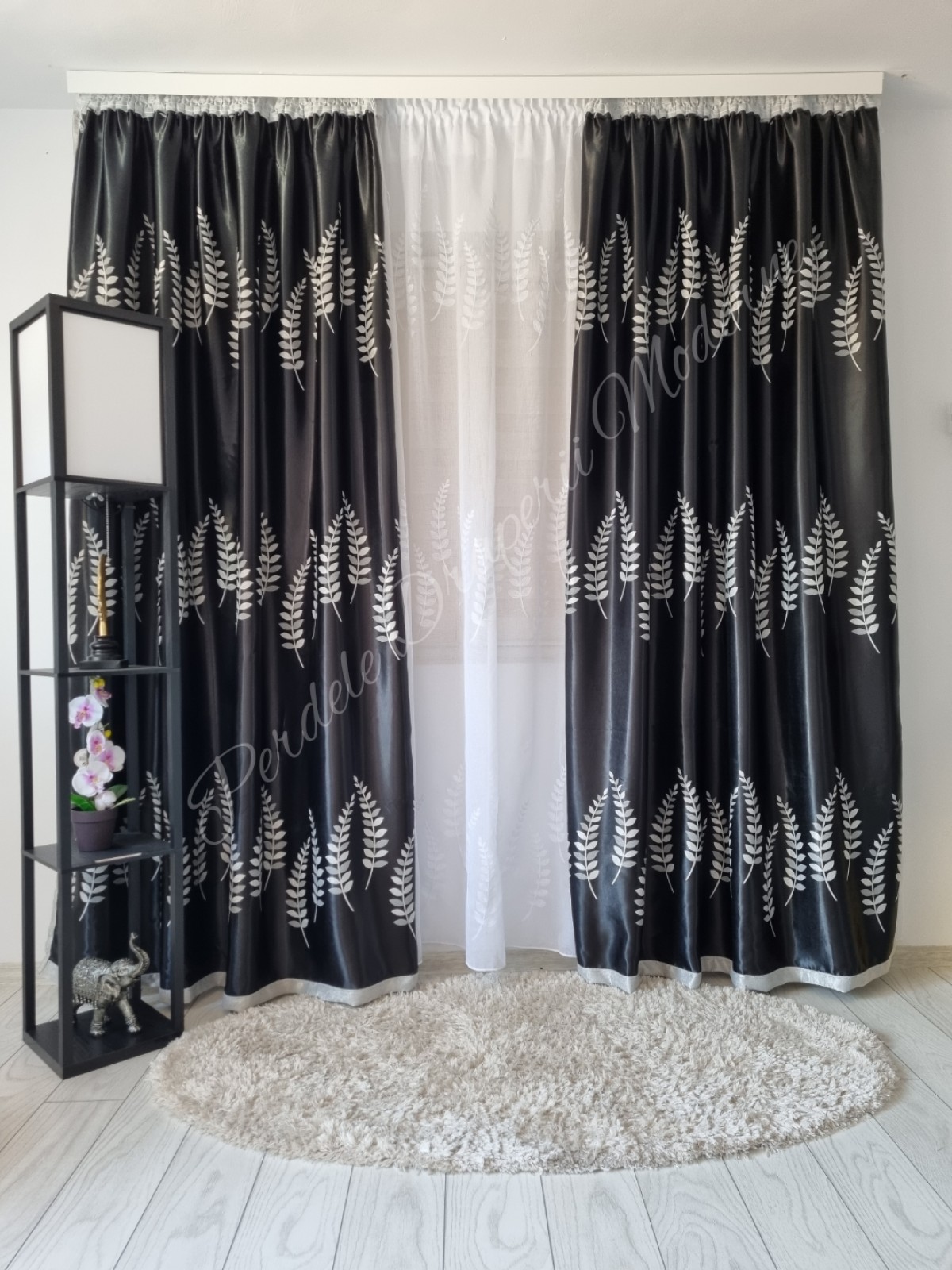 Set crenguțe negru,blackout imagine 2