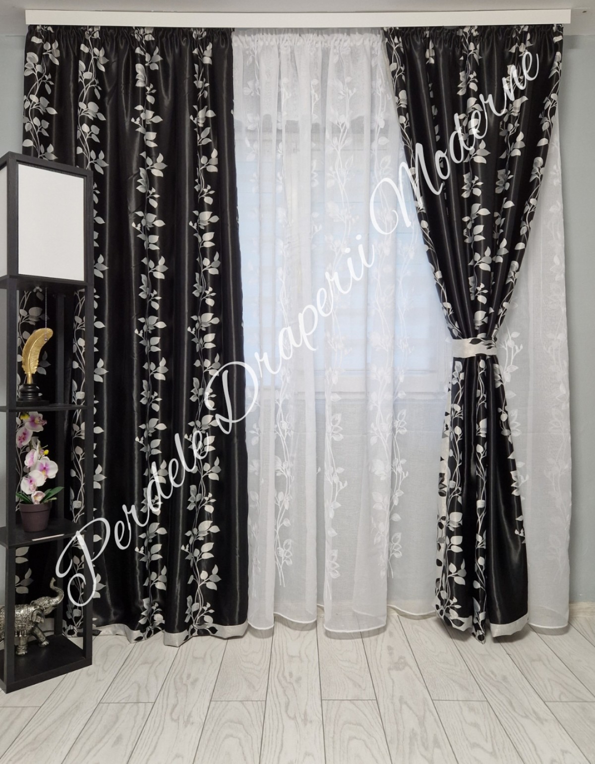 Set crengute negru/gri 1 imagine 2