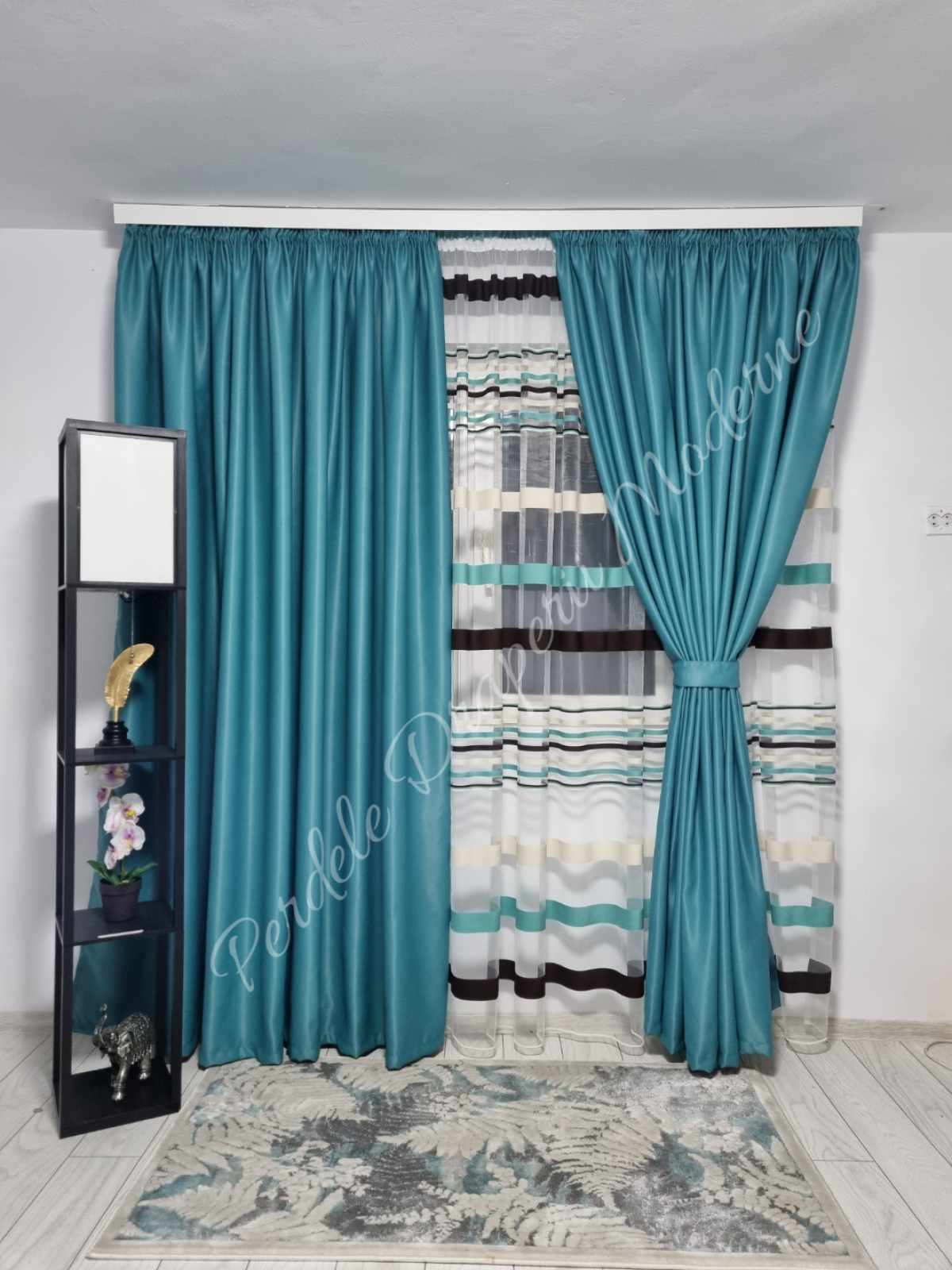 Set dungi turqoaz,tulle imagine 2