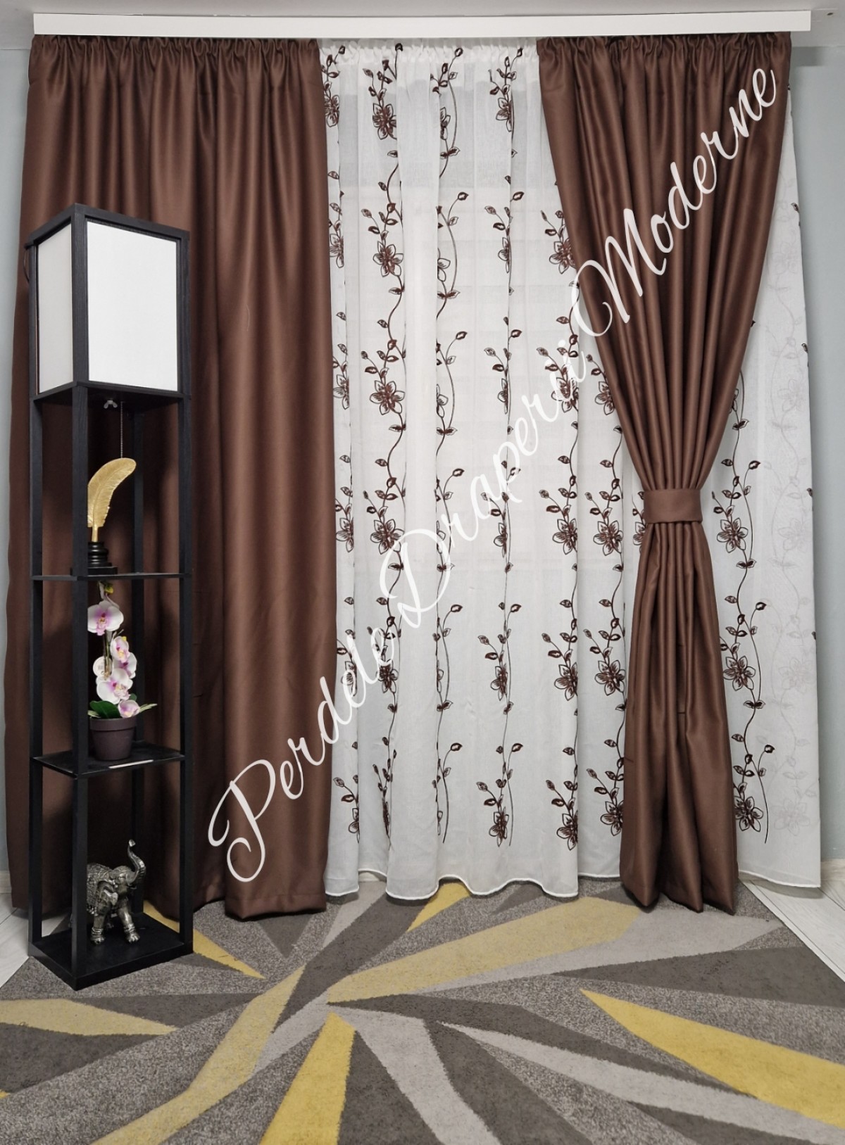 Set flori-crengute,maro imagine 2