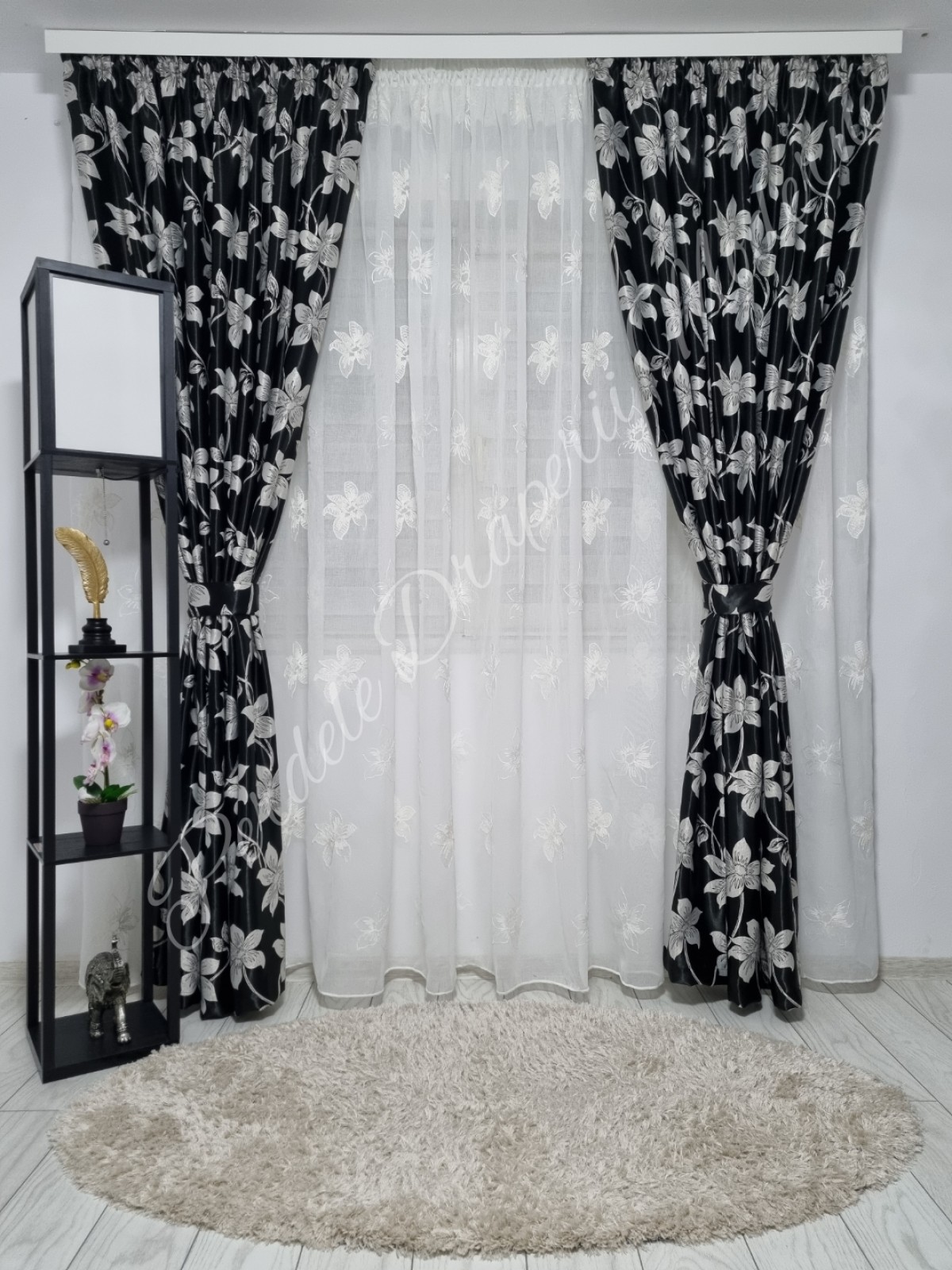 Set flori mari,alb imagine 1