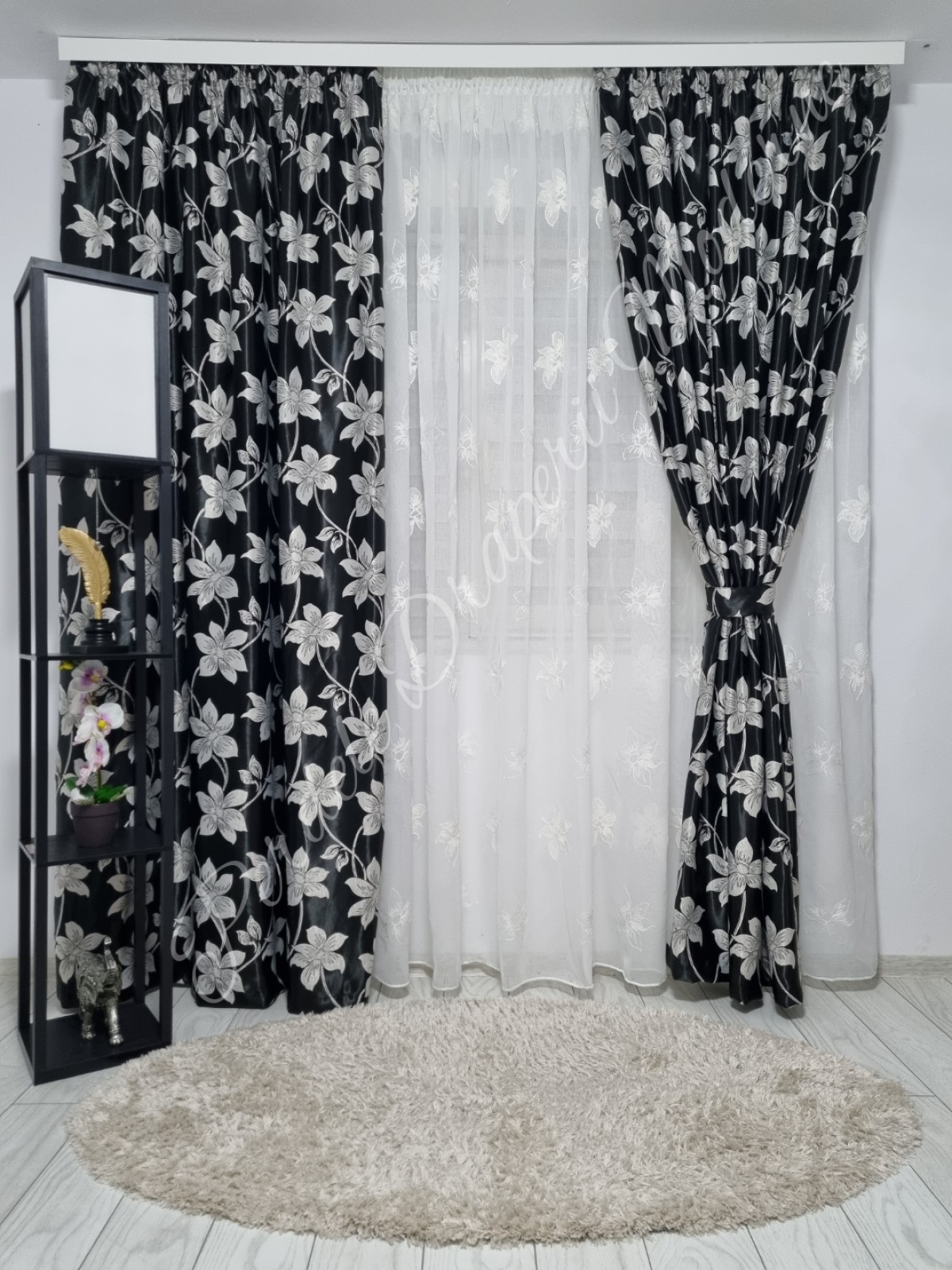 Set flori mari,alb imagine 2