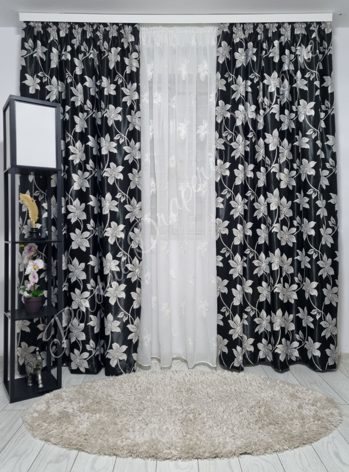 Set flori mari,alb imagine 3