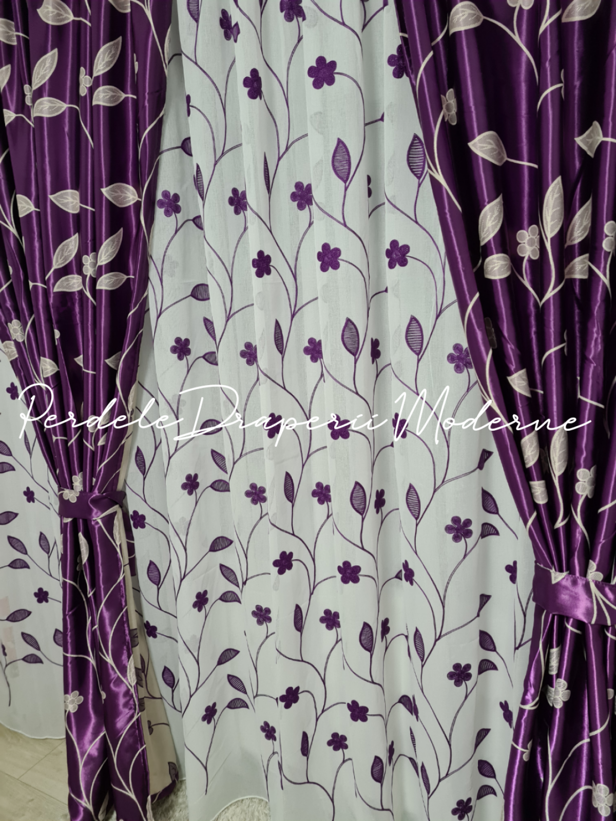 Set floricele mov 1 imagine 2