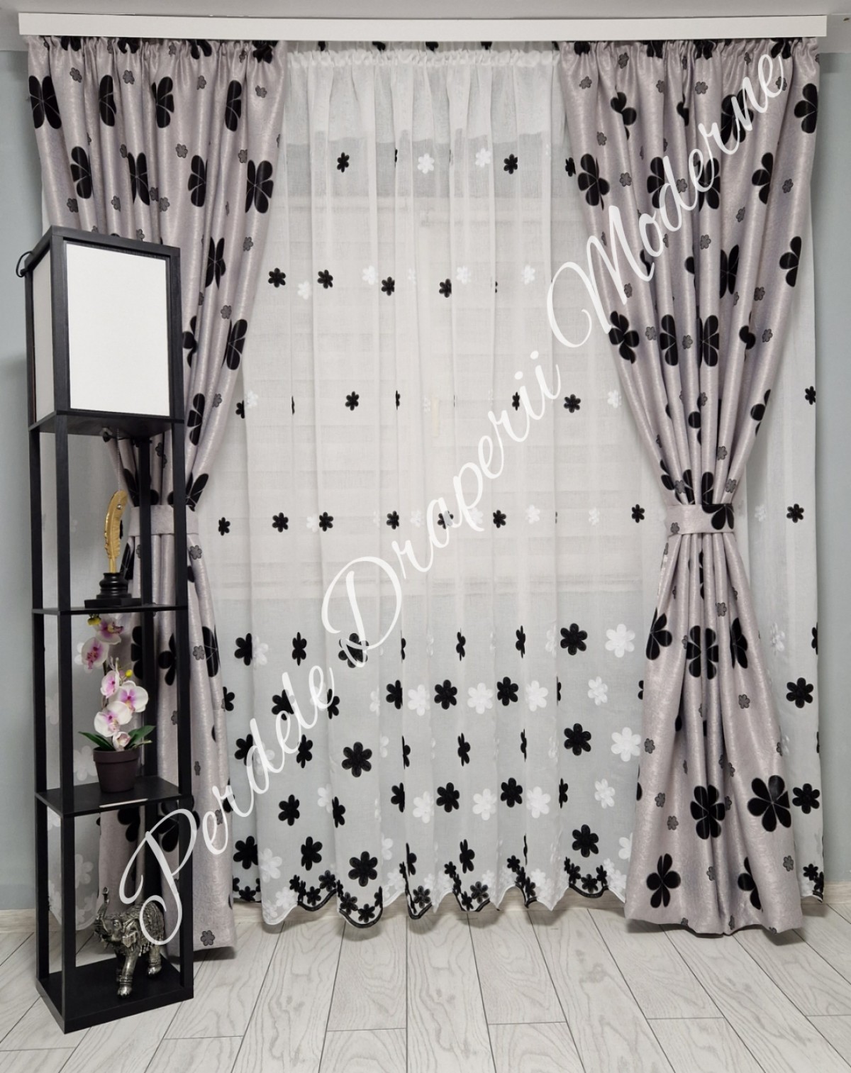Set floricele negre imagine 1
