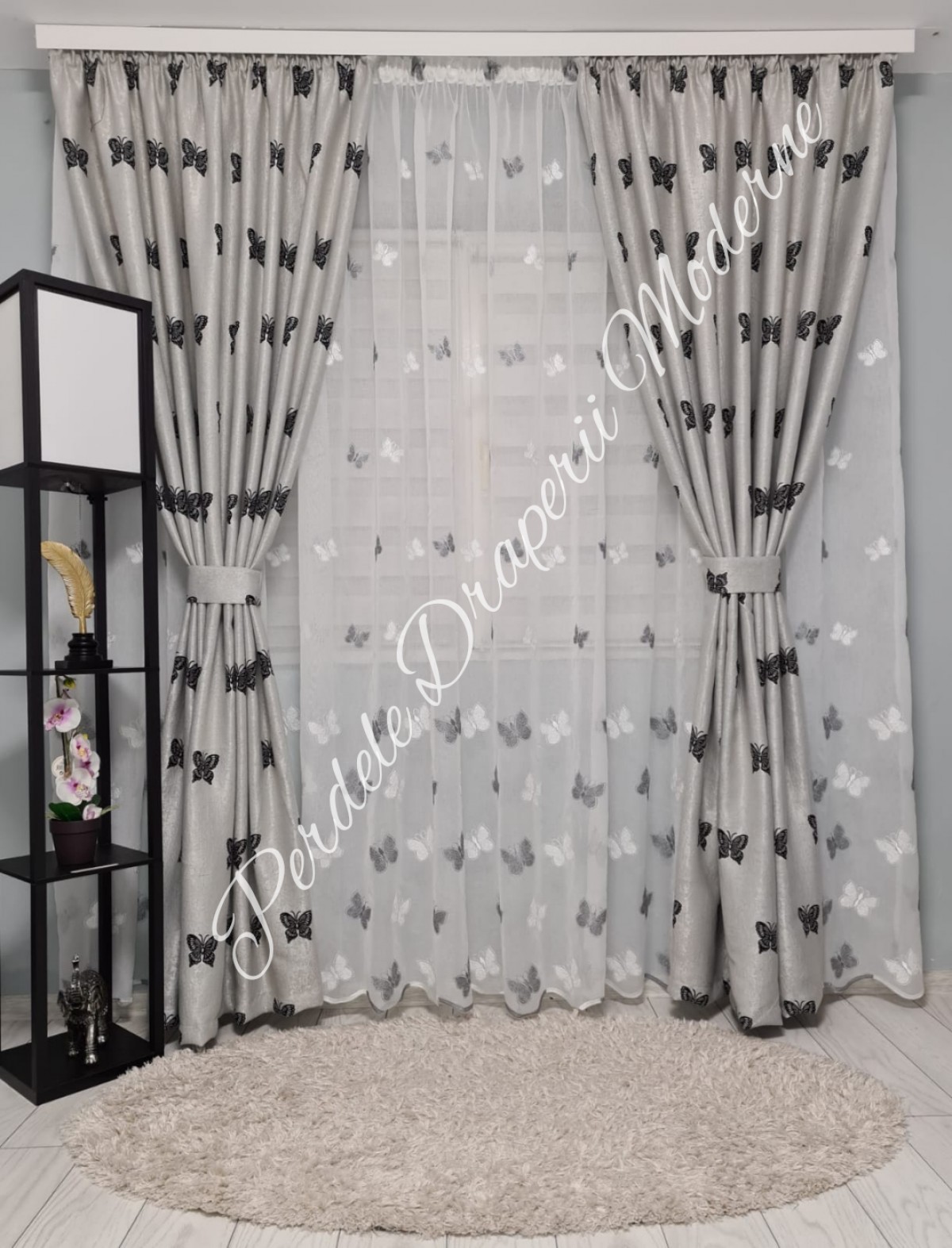 Set fluturi gri/negru imagine 1