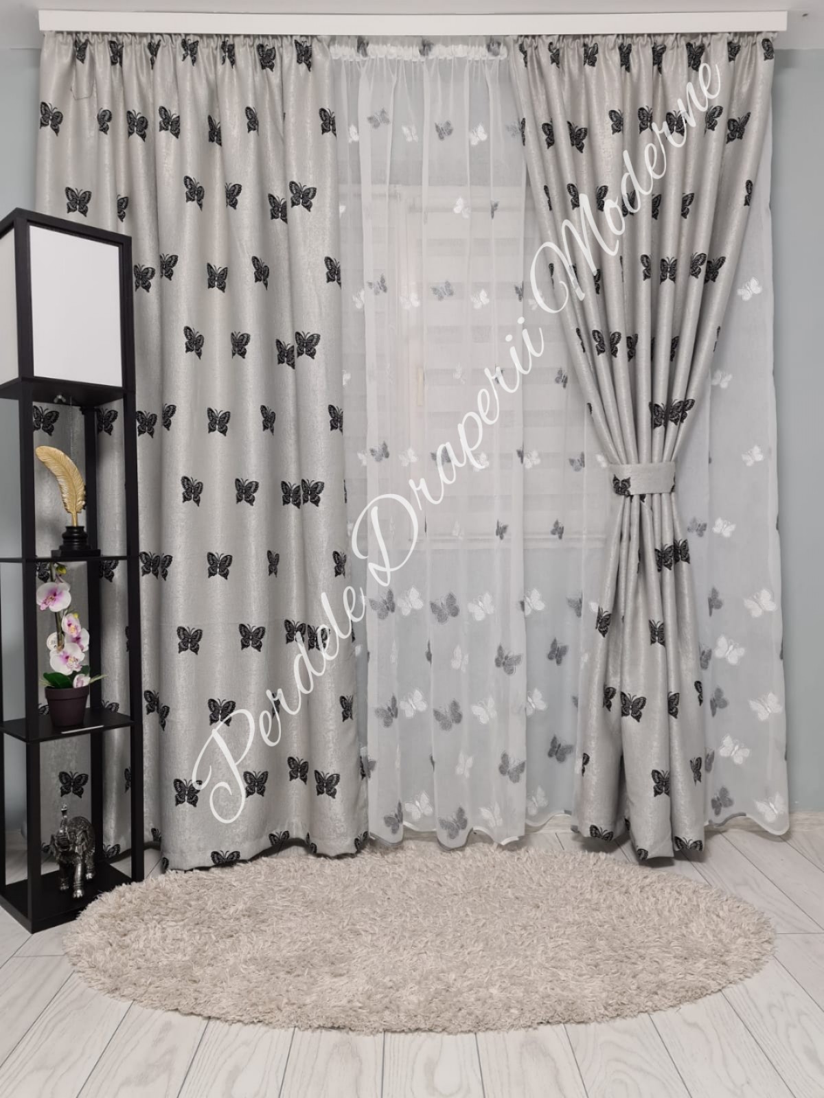 Set fluturi gri/negru imagine 2