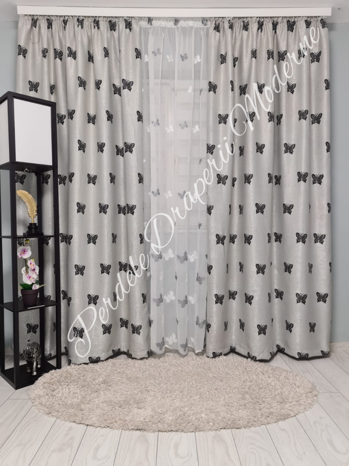 Set fluturi gri/negru imagine 3