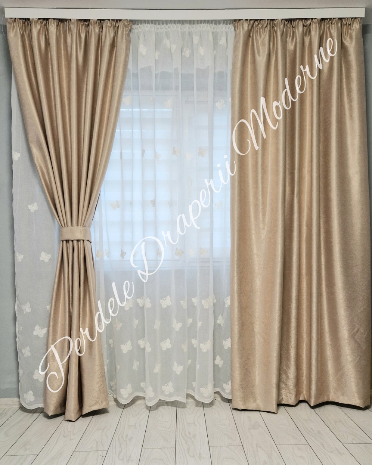 Set fluturi Ivoire/bej 2 imagine 2