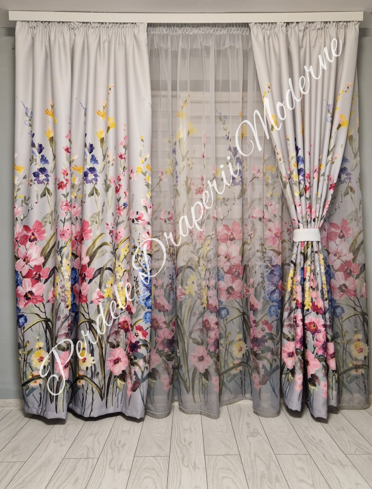 Set imprimeu floral, roz imagine 2
