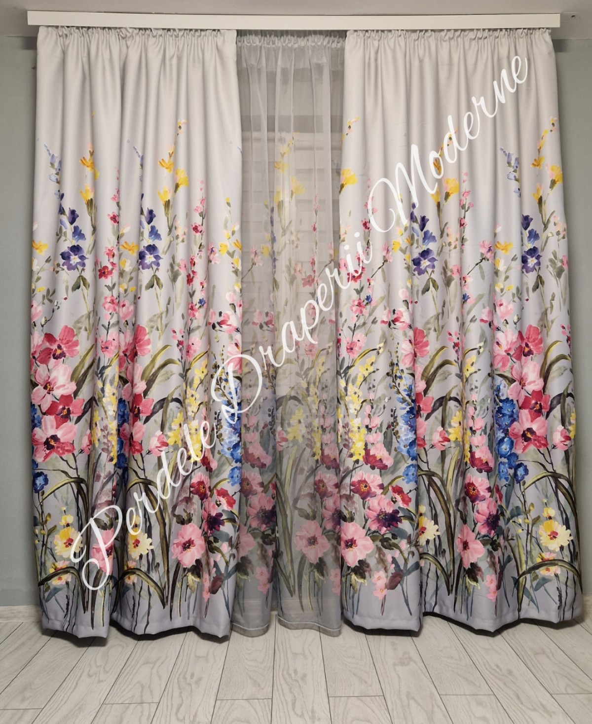 Set imprimeu floral, roz imagine 3