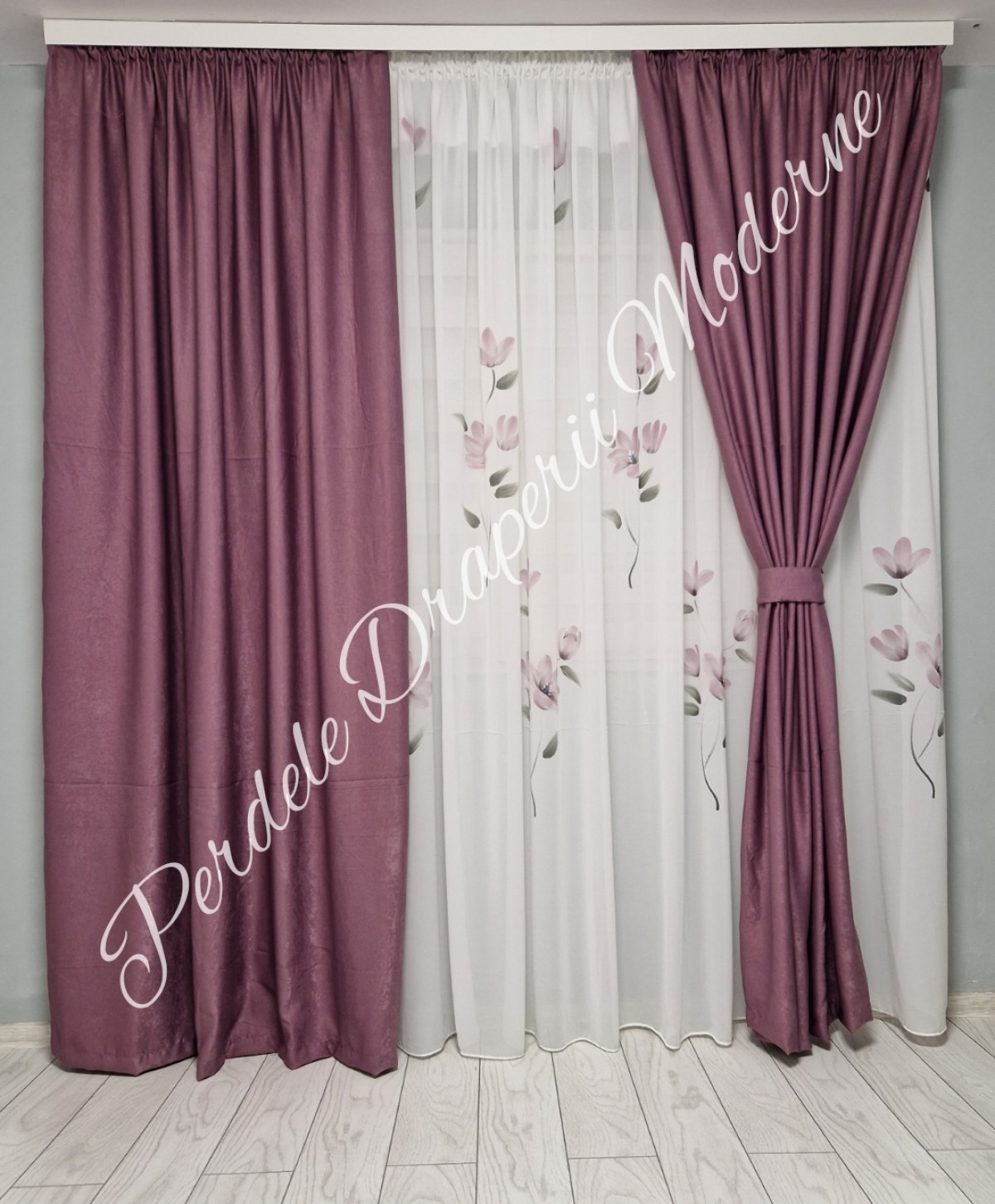 Set matase pictata, roz imagine 2