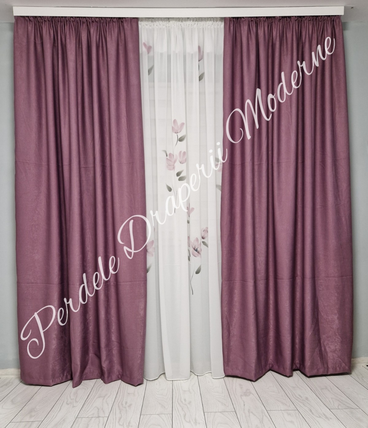 Set matase pictata, roz imagine 3