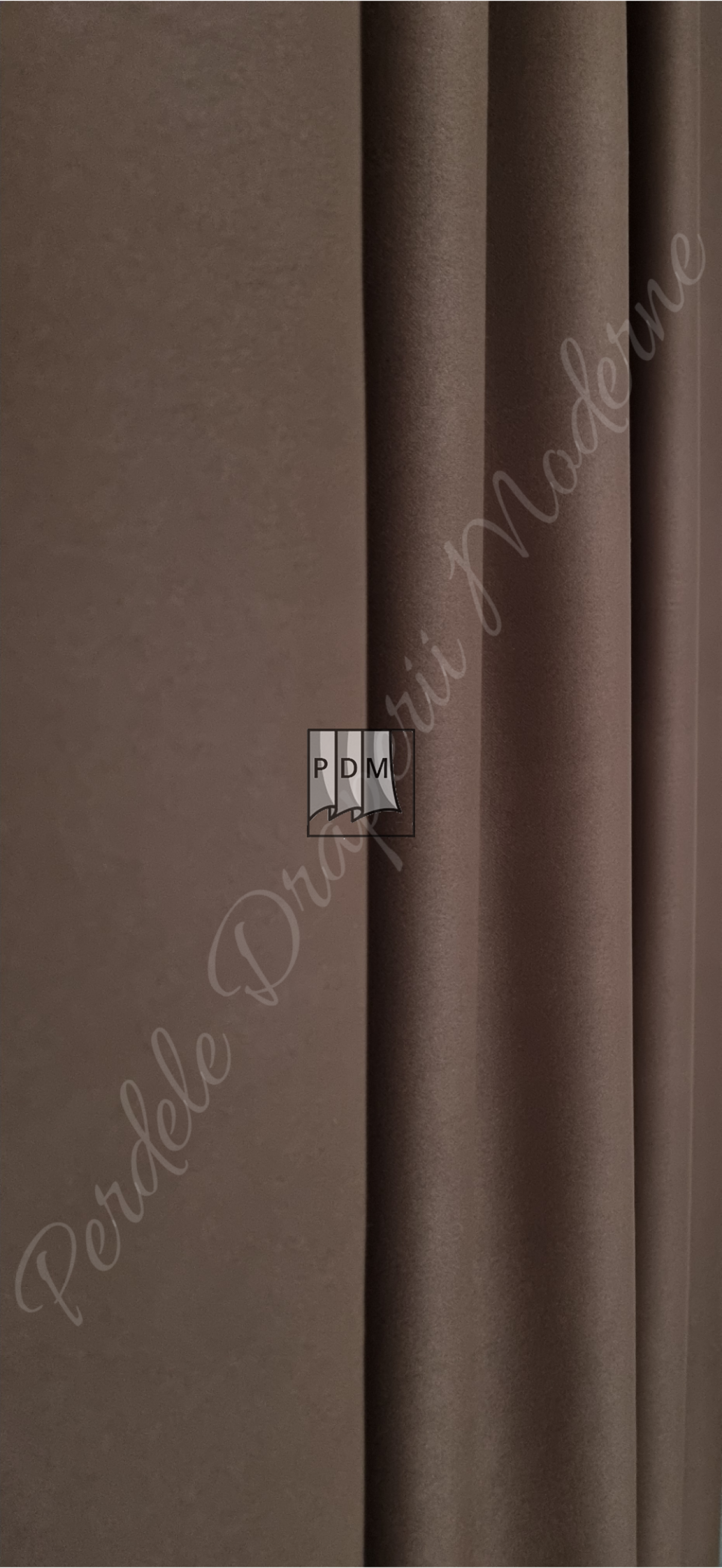 Draperia saten blackout,maro ciocolata imagine 4