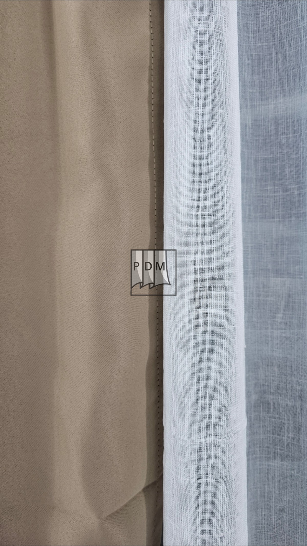 Draperie ùni Blackout, material semilucios, crem/capuccino imagine 4