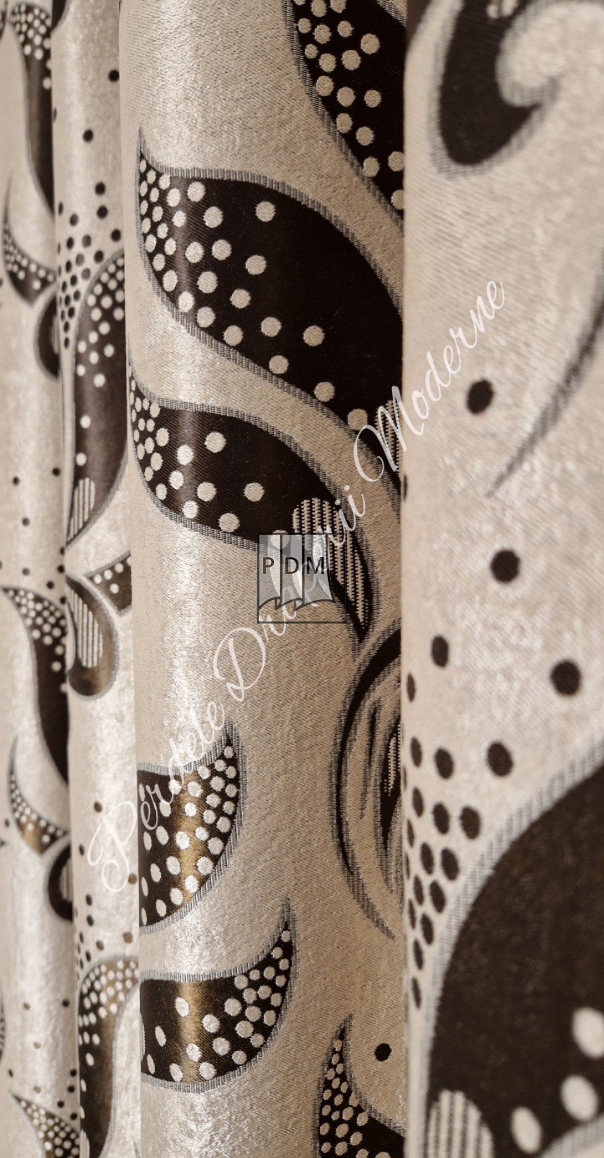Draperie Blackout, crem/maro imagine 4