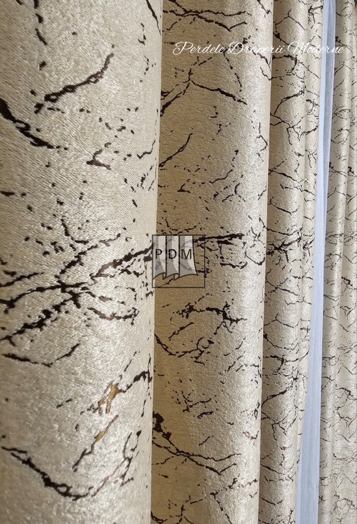 Draperie Blackout, crem/maro imagine 4