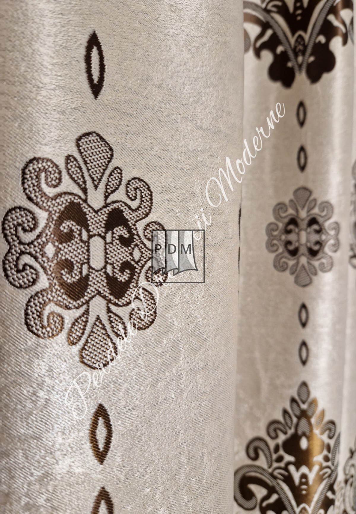 Draperie Blackout, crem/maro imagine 4
