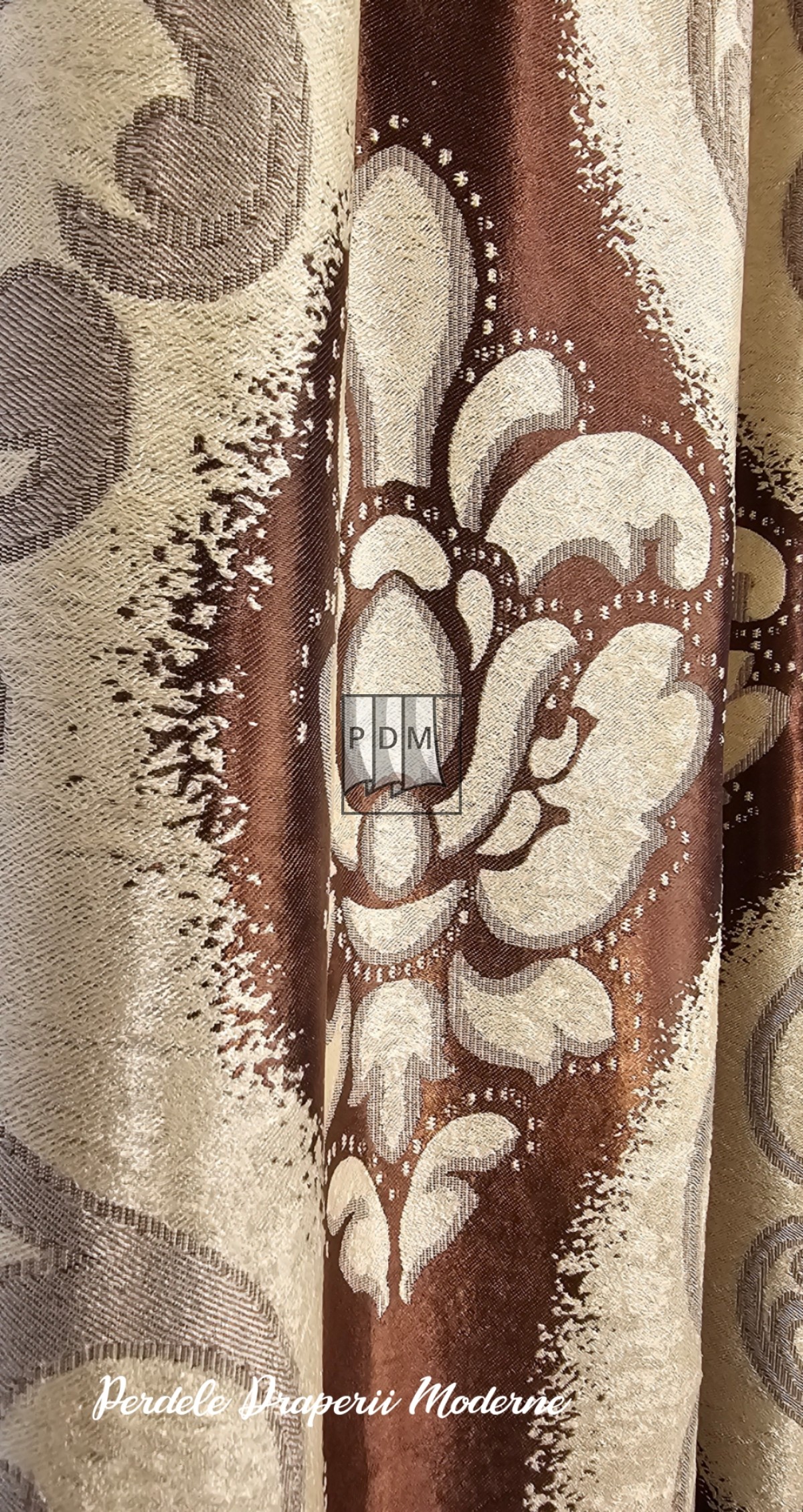 Draperie Blackout, crem/maro imagine 5
