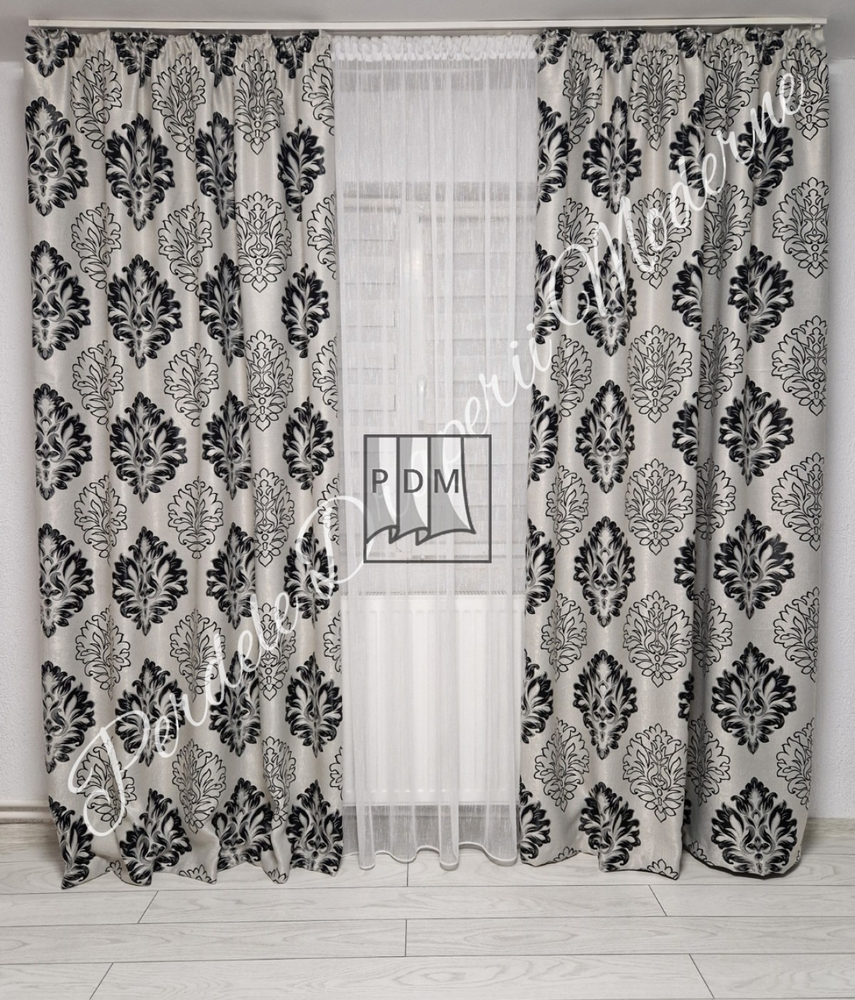 poze Draperie Blackout, gri/negru