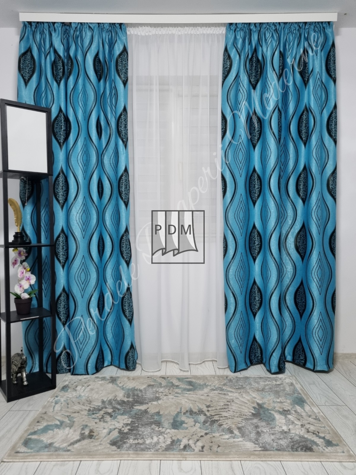 poze Draperie Blackout, turcoaz