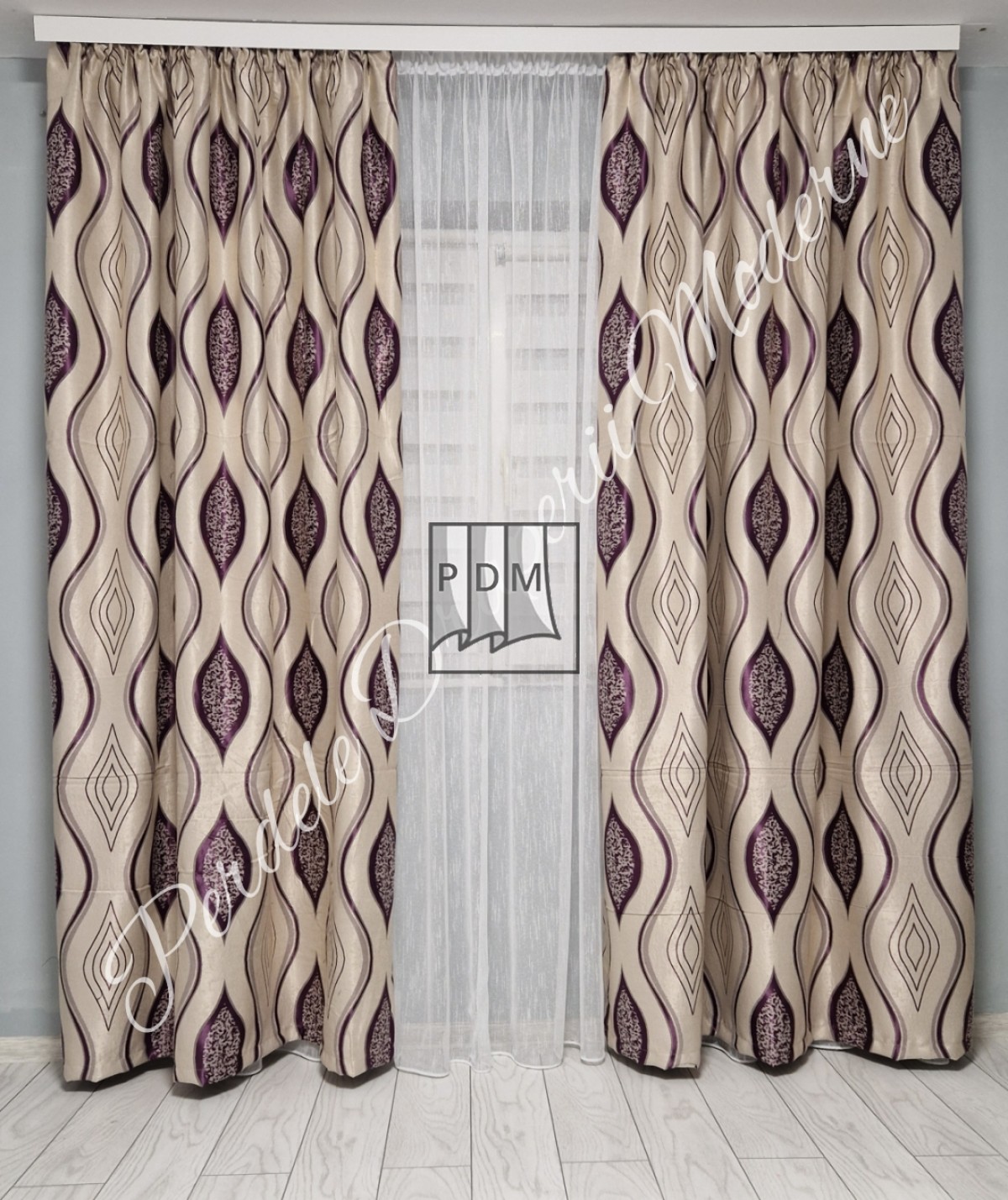poze Draperie Blackout,bej/mov