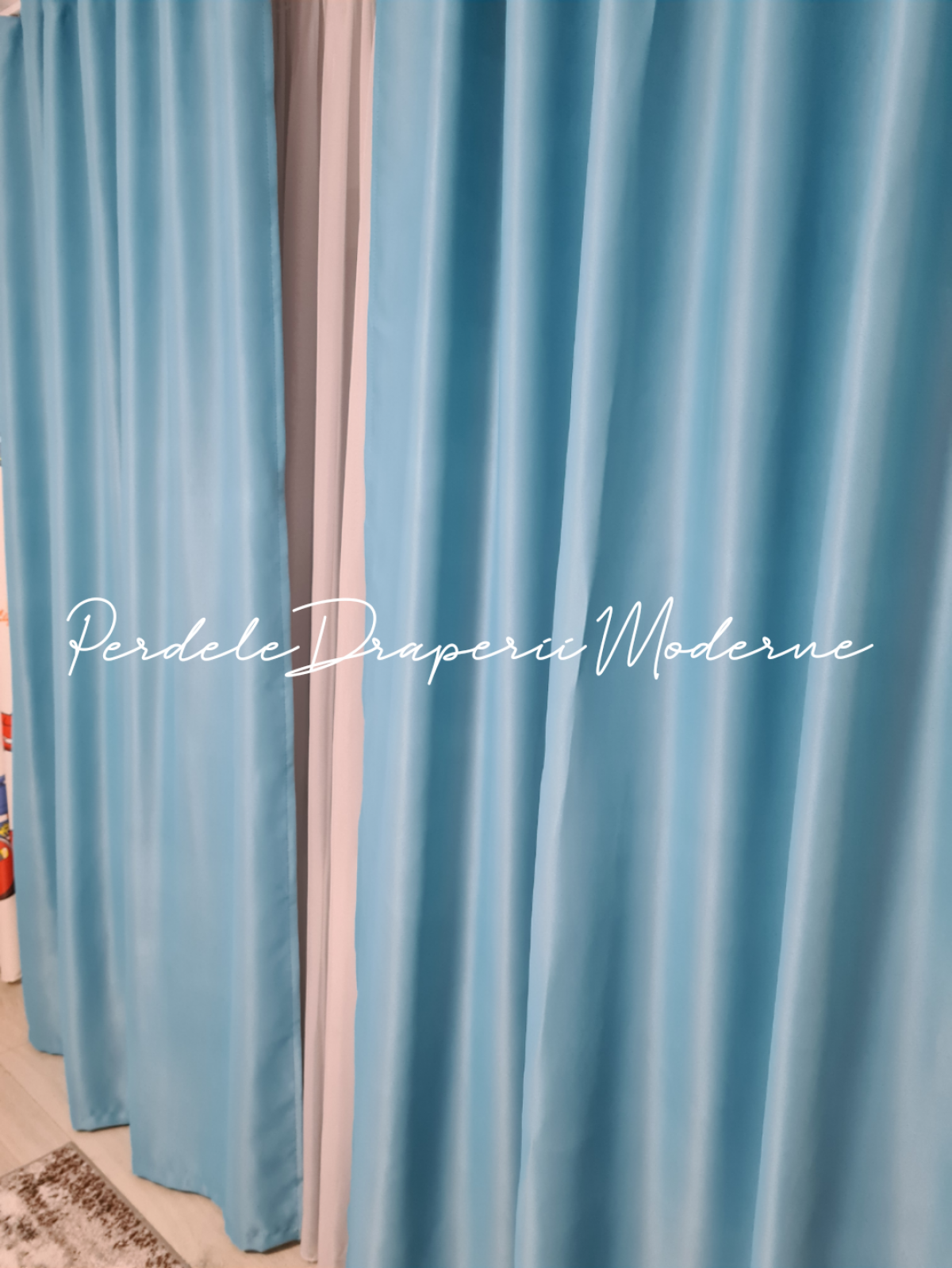 Draperie Blackout,bleu imagine 3     