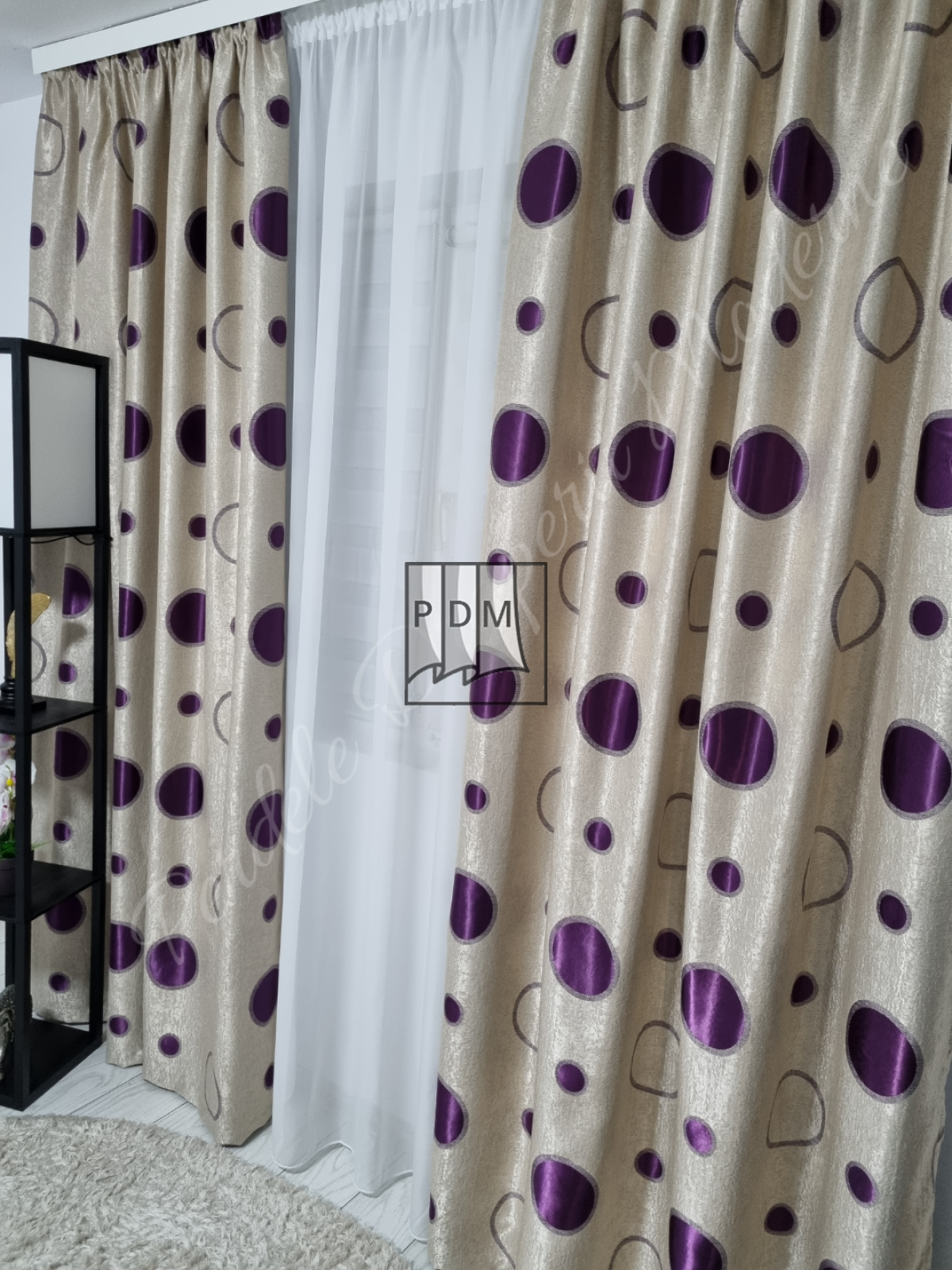Draperie Blackout,buline mov imagine 3     
