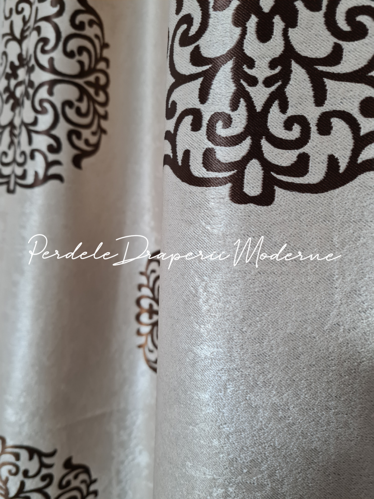 Draperie Blackout,crem/maro imagine 4