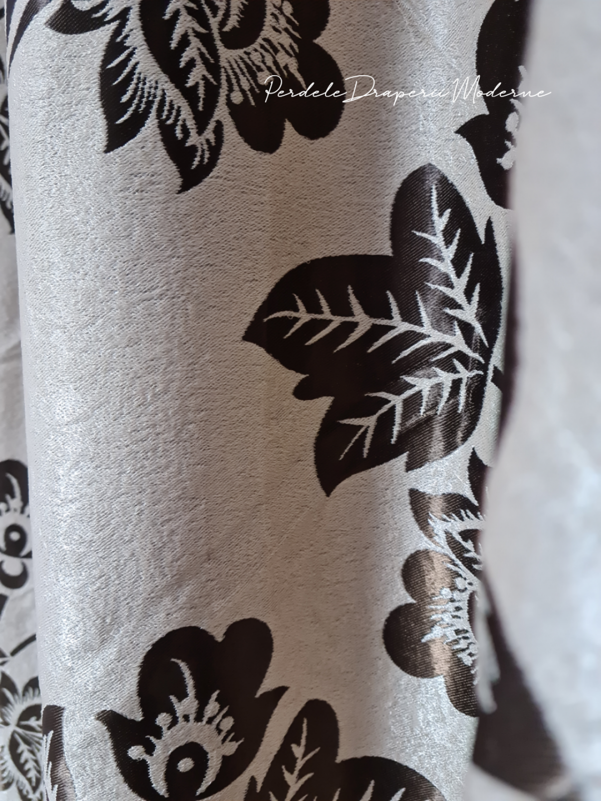 Draperie Blackout,crem/maro imagine 3     