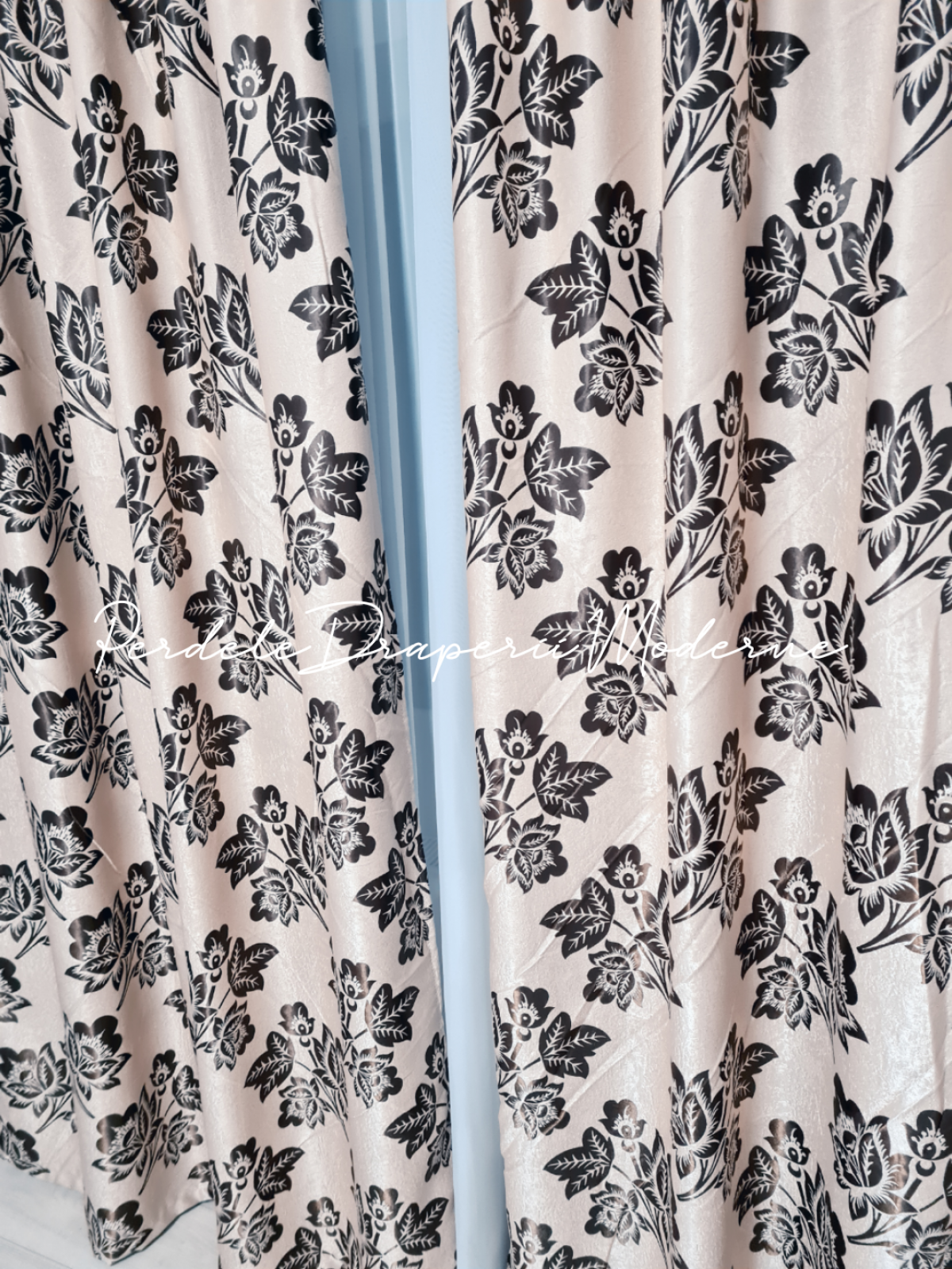 Draperie Blackout,crem/maro imagine 4