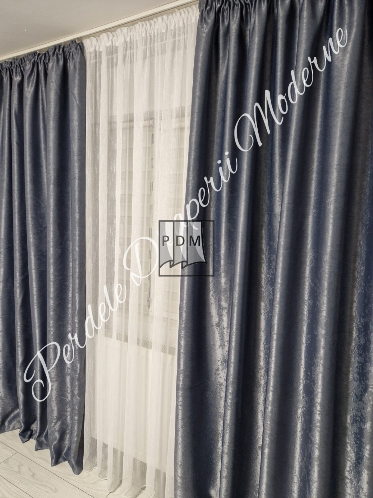 Draperie Blackout,gri închis imagine 2